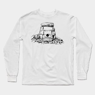 Vintage rock for women hand drawn old rocks for men Long Sleeve T-Shirt